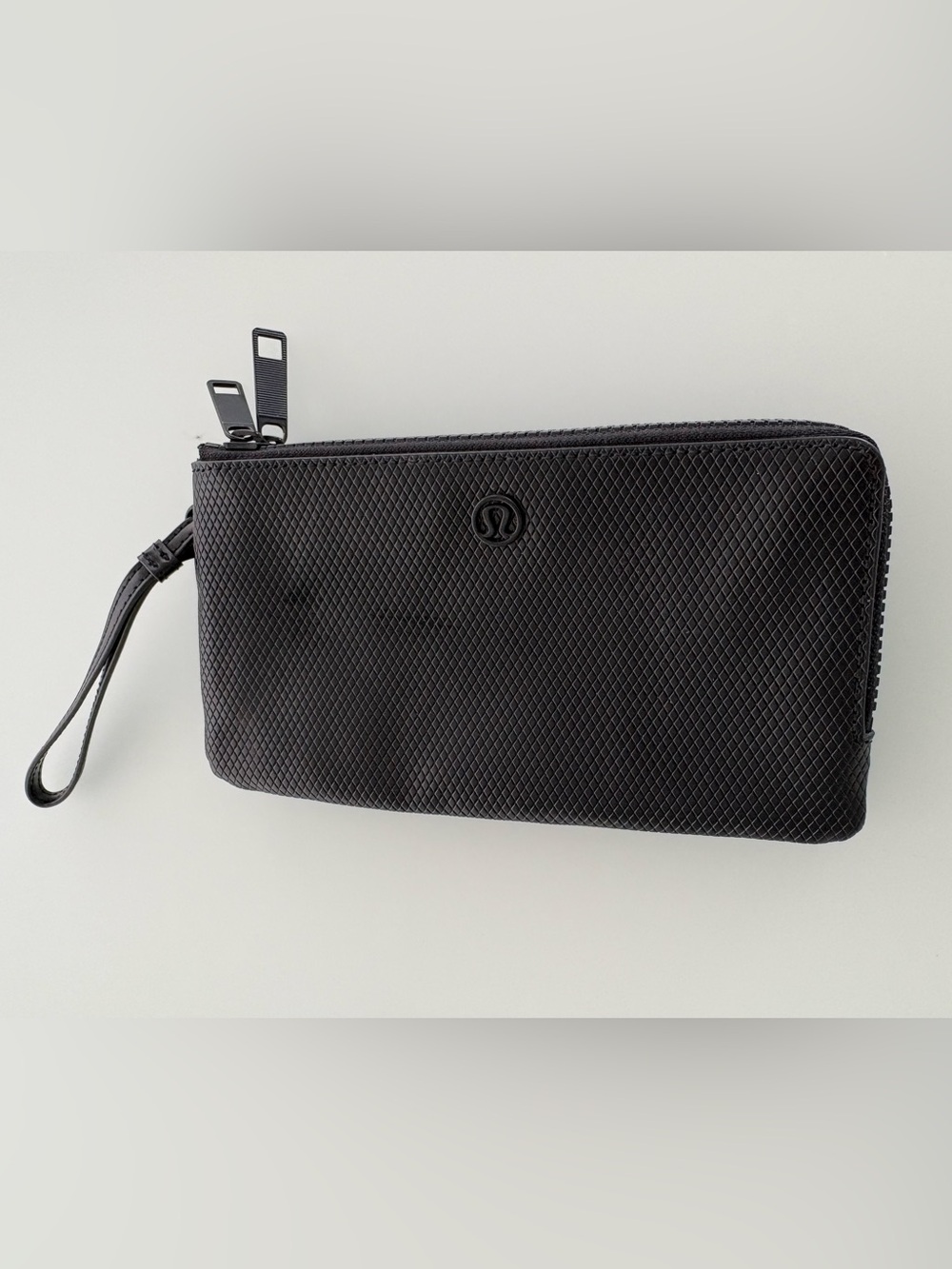 lululemon athletica Black Textured Zip Toiletry Pouch